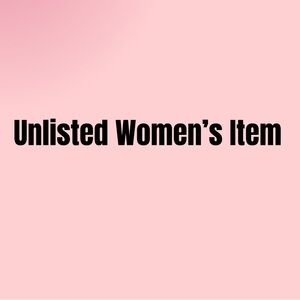 Unlisted Women’s Items 1-49